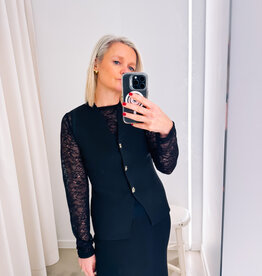 Waistcoat 'Sway' - Black - Neo Noir