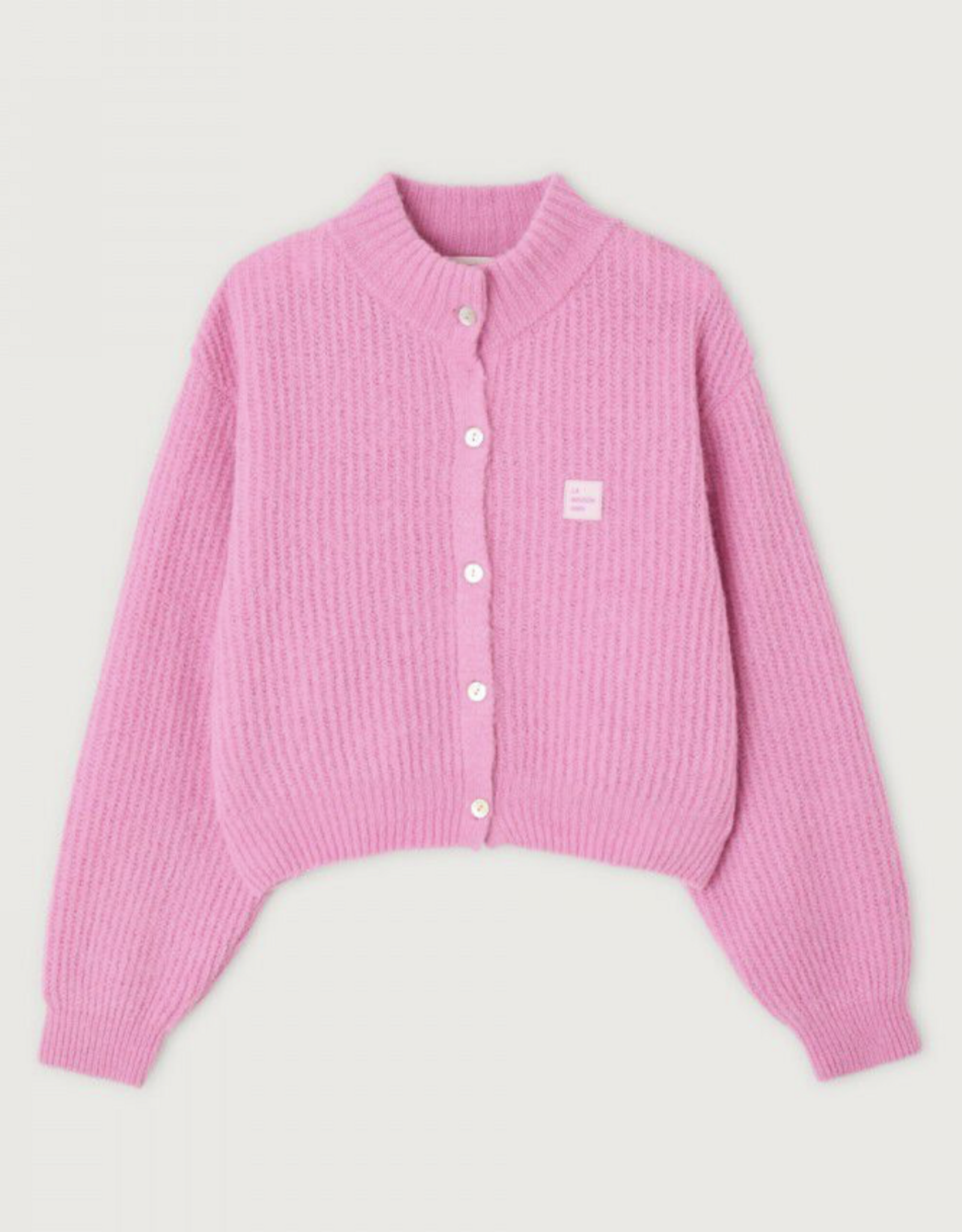 American Vintage Cardigan 'East' - Rose Bubble Chine - East19N - American Vintage