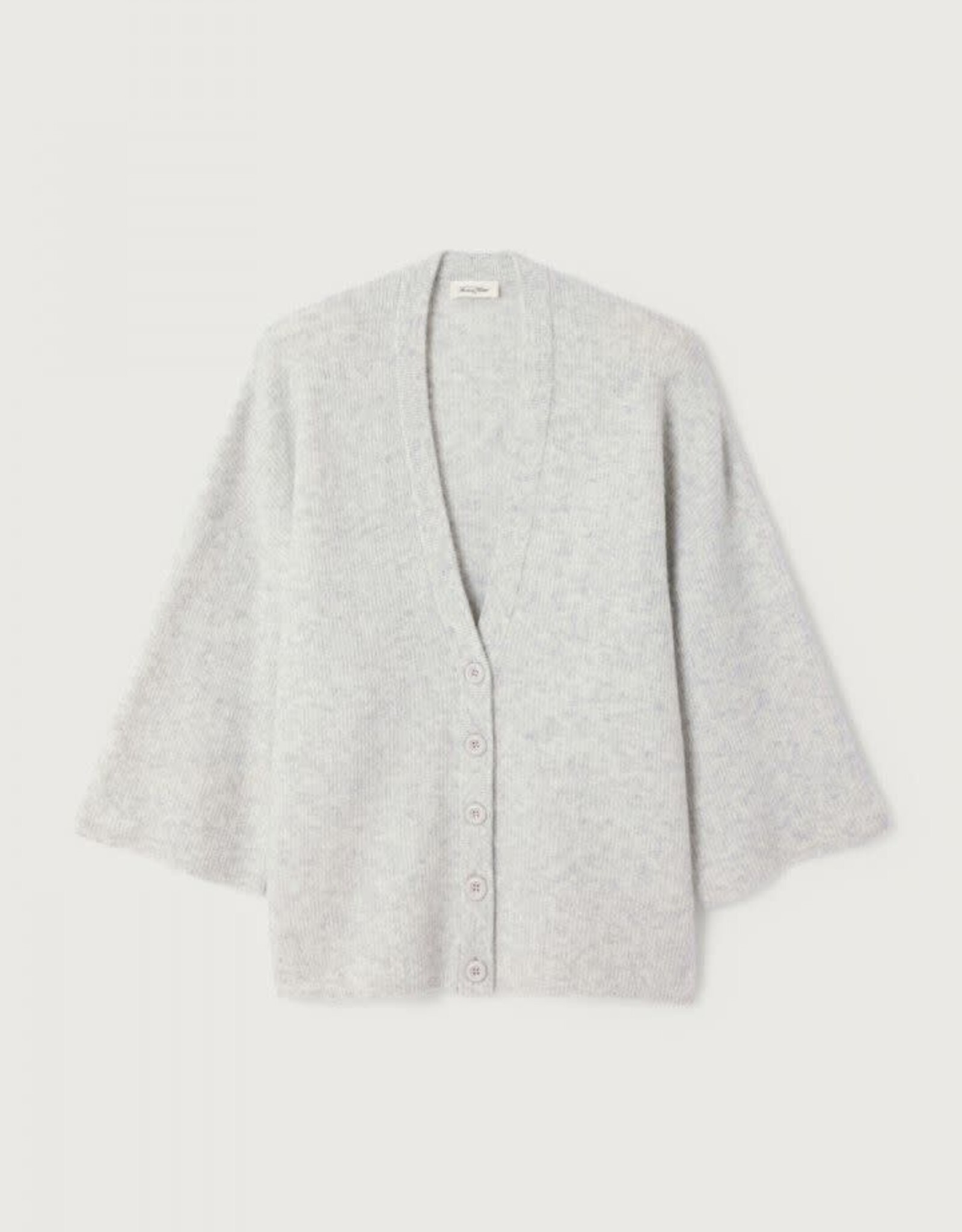 American Vintage Cardigan 'Damsville' - Gris Chine - Dam19F - American Vintage