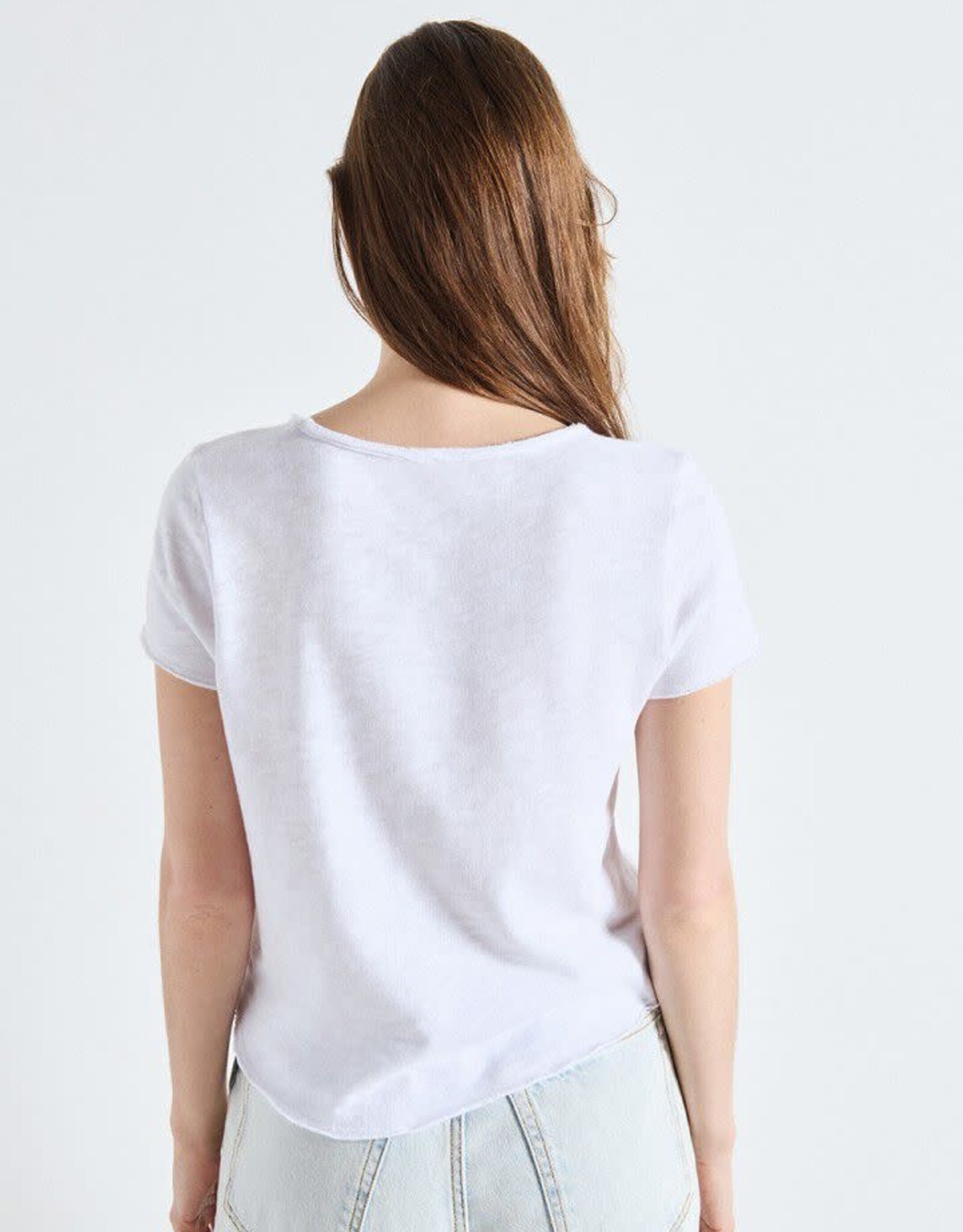 American Vintage T-Shirt V-Hals 'Sonoma' - White - Son02AG - American Vintage