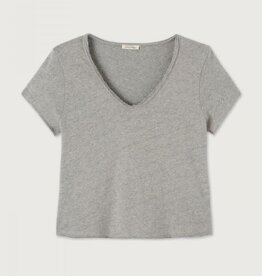 American Vintage T-Shirt V-Hals 'Sonoma' - Gris Chine - Son02AG - American Vintage