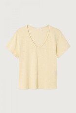 American Vintage T-Shirt V-Hals 'Sonoma' - Vanille Vintage - Son02AG - American Vintage