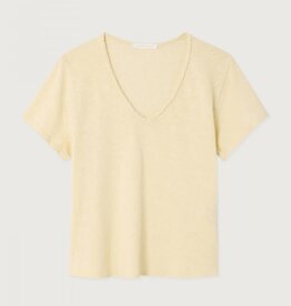 American Vintage T-Shirt V-Hals 'Sonoma' - Vanille Vintage - Son02AG - American Vintage