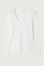 American Vintage T-Shirt Lange Mouw 'Sonoma' - White - Son02HG - American Vintage