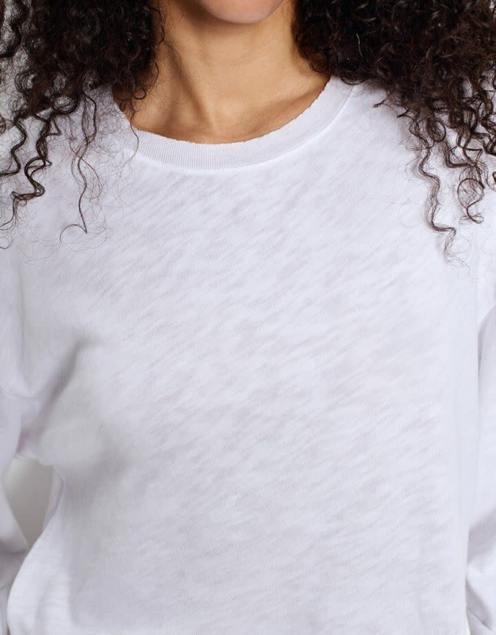 American Vintage T-Shirt Lange Mouw 'Sonoma' - White - Son02IG - American Vintage