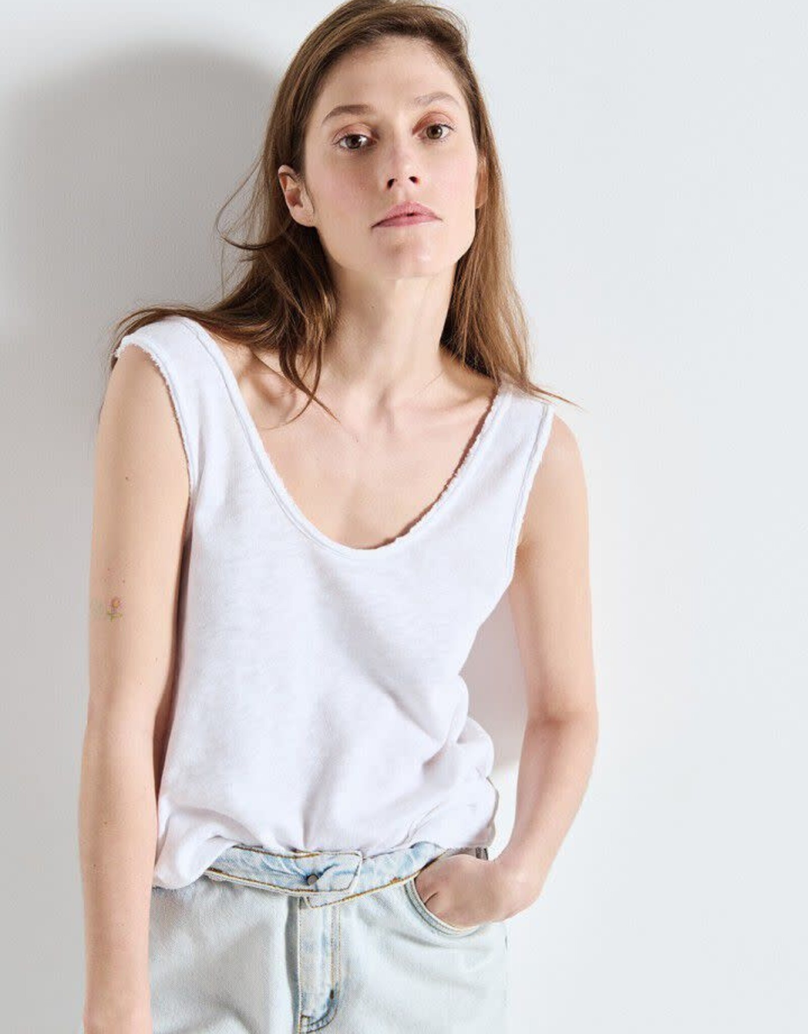 American Vintage Top 'Sonoma' - White - Son29G - American Vintage