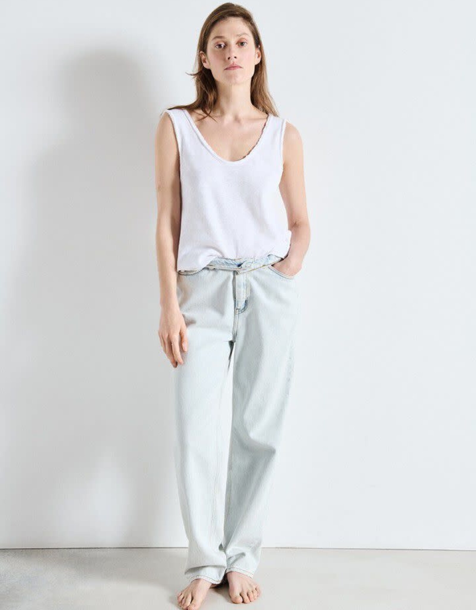 American Vintage Top 'Sonoma' - White - Son29G - American Vintage