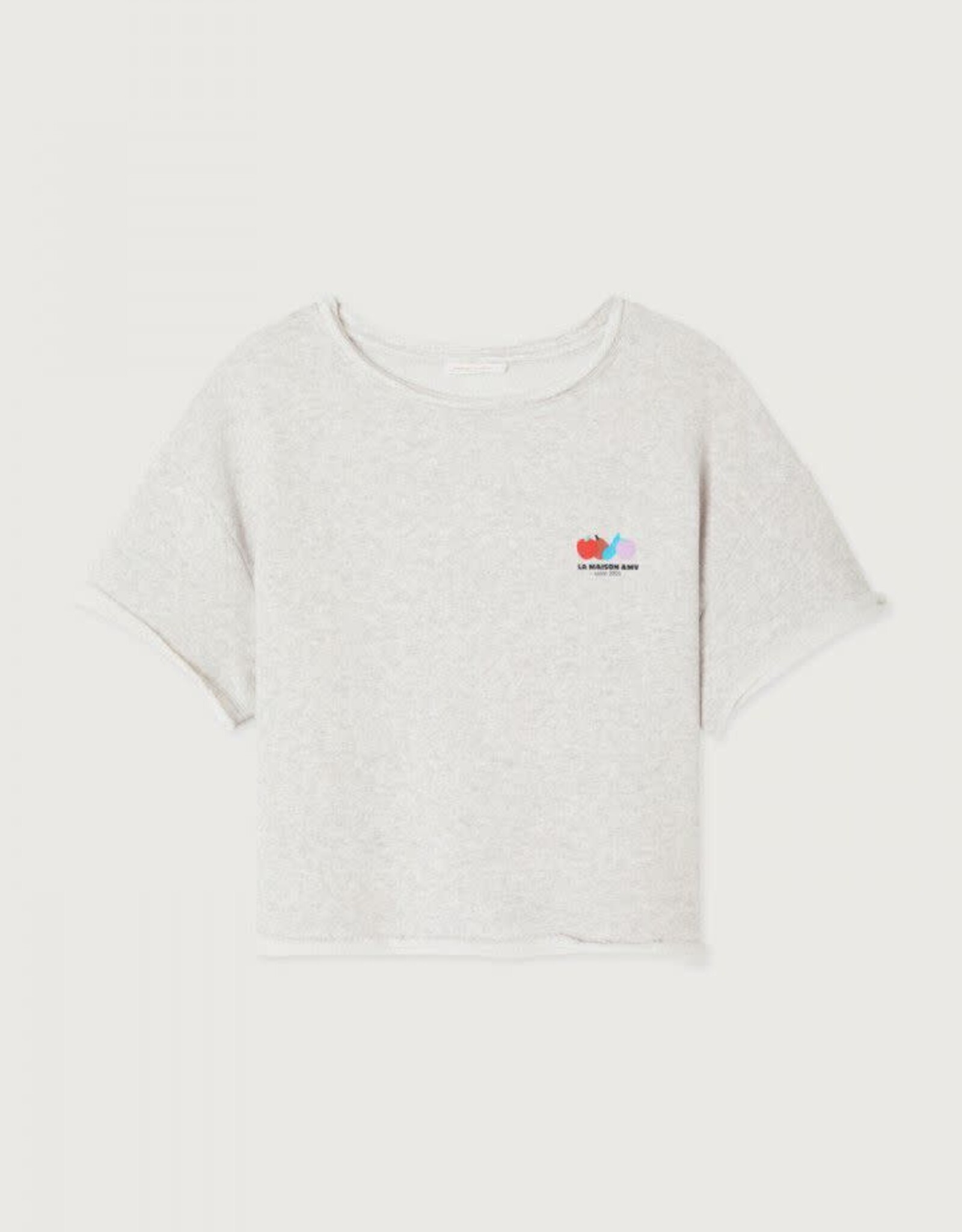 American Vintage Sweater Korte Mouw 'Atubay' - Arctique Chine - Atu02A -  American Vintage