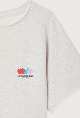 American Vintage Sweater Korte Mouw 'Atubay' - Arctique Chine - Atu02A -  American Vintage