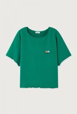 American Vintage Sweater Korte Mouw 'Atubay' - Menthe - Atu02A -  American Vintage