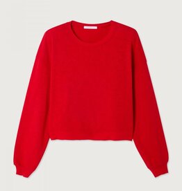 American Vintage T-Shirt Lange Mouw 'Sonoma' - Tomate Vintage - Son02IG - American Vintage