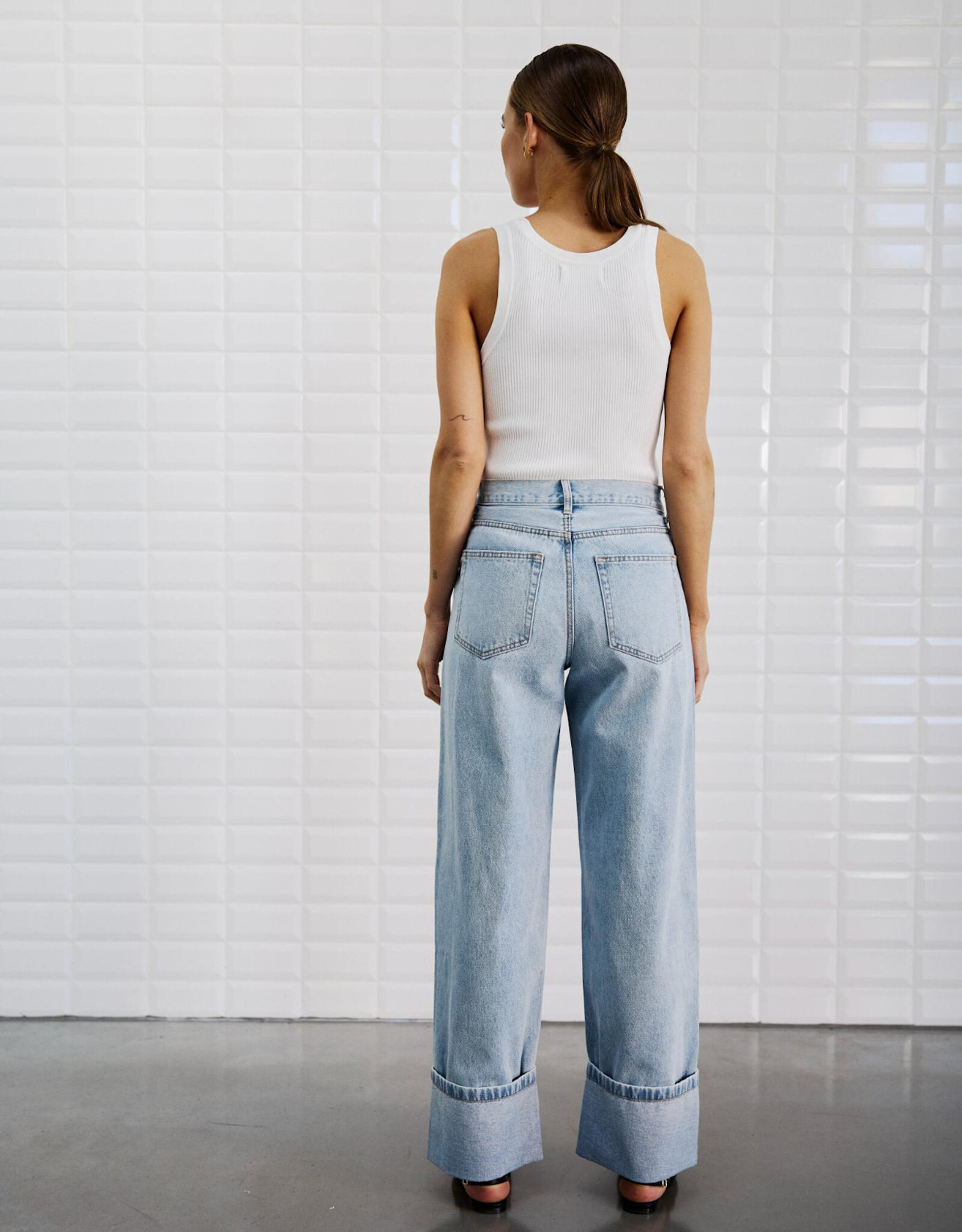 Withblack Jeans Turn Up 'Hazel' - Blue Spring - Withblack