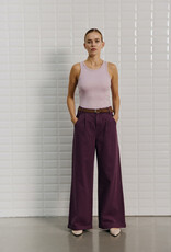 Withblack Broek Wide 'Steffi' - Blackberry - Withblack