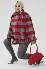 Damson Madder Bomber 'Polly Wool' - Red - Damson Madder