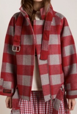 Damson Madder Bomber 'Polly Wool' - Red - Damson Madder