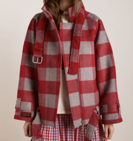 Damson Madder Bomber 'Polly Wool' - Red - Damson Madder