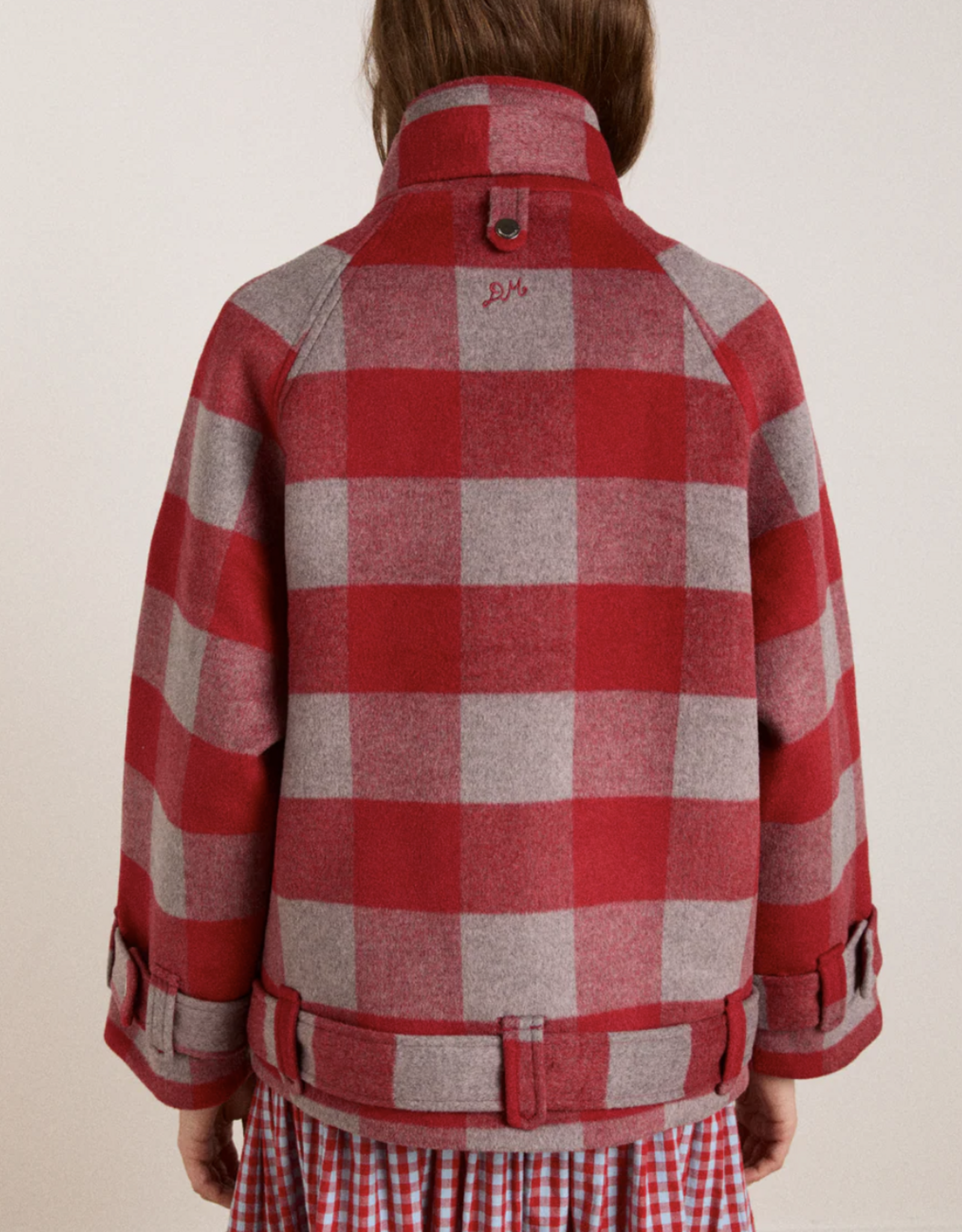 Damson Madder Bomber 'Polly Wool' - Red - Damson Madder