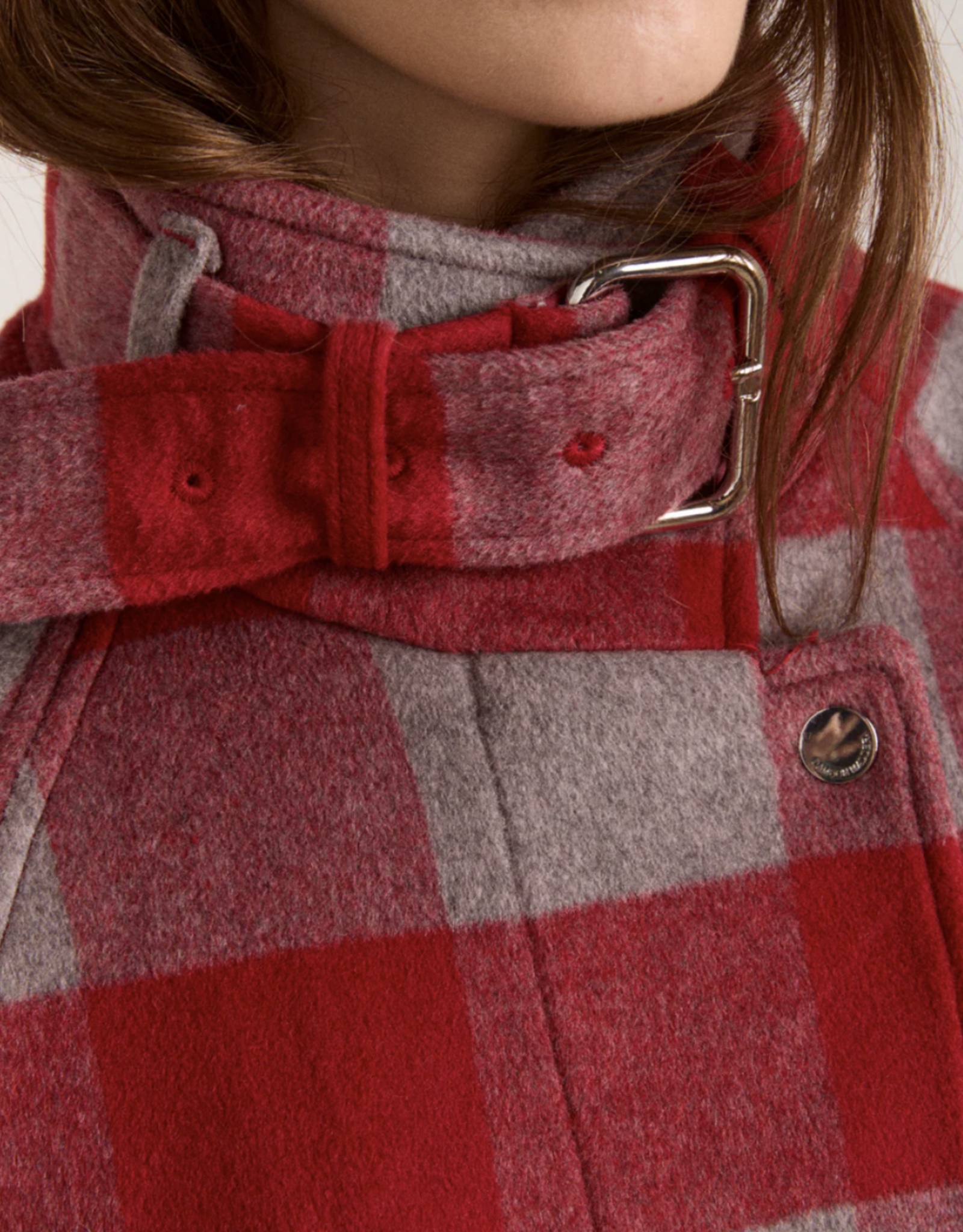 Damson Madder Bomber 'Polly Wool' - Red - Damson Madder