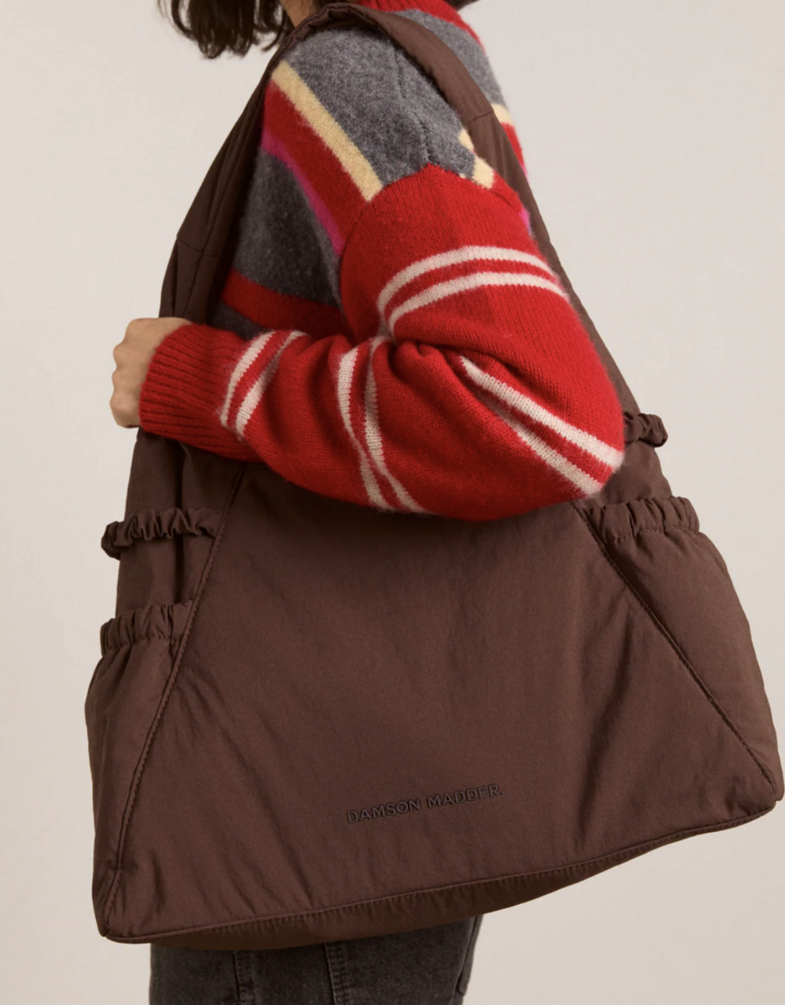 Damson Madder Handtas 'Rosa' - Brown - Damson Madder