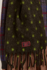 Damson Madder Sjaal 'Charcoal/Lime Spot' - Damson Madder