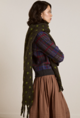 Damson Madder Sjaal 'Charcoal/Lime Spot' - Damson Madder