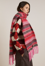 Damson Madder Sjaal 'Pink Pop Stripe' - Damson Madder