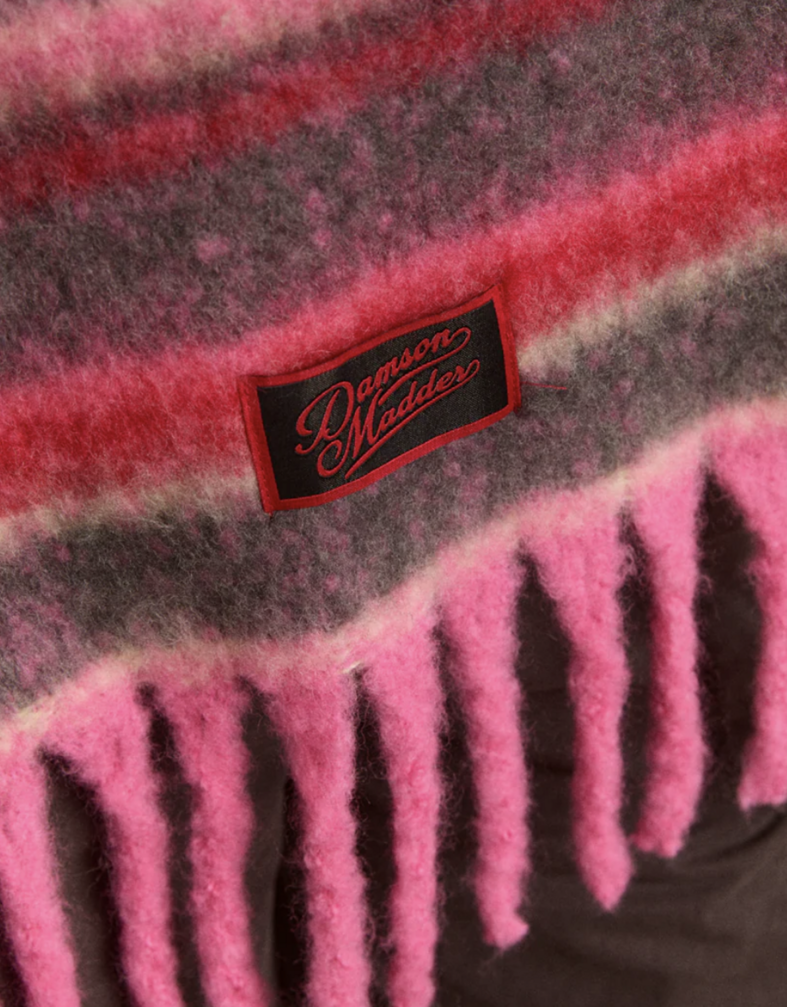 Damson Madder Sjaal 'Pink Pop Stripe' - Damson Madder