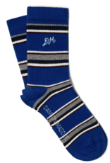 Damson Madder Socks Calf Lenght - One Size - Blue Stripe - Damson Madder