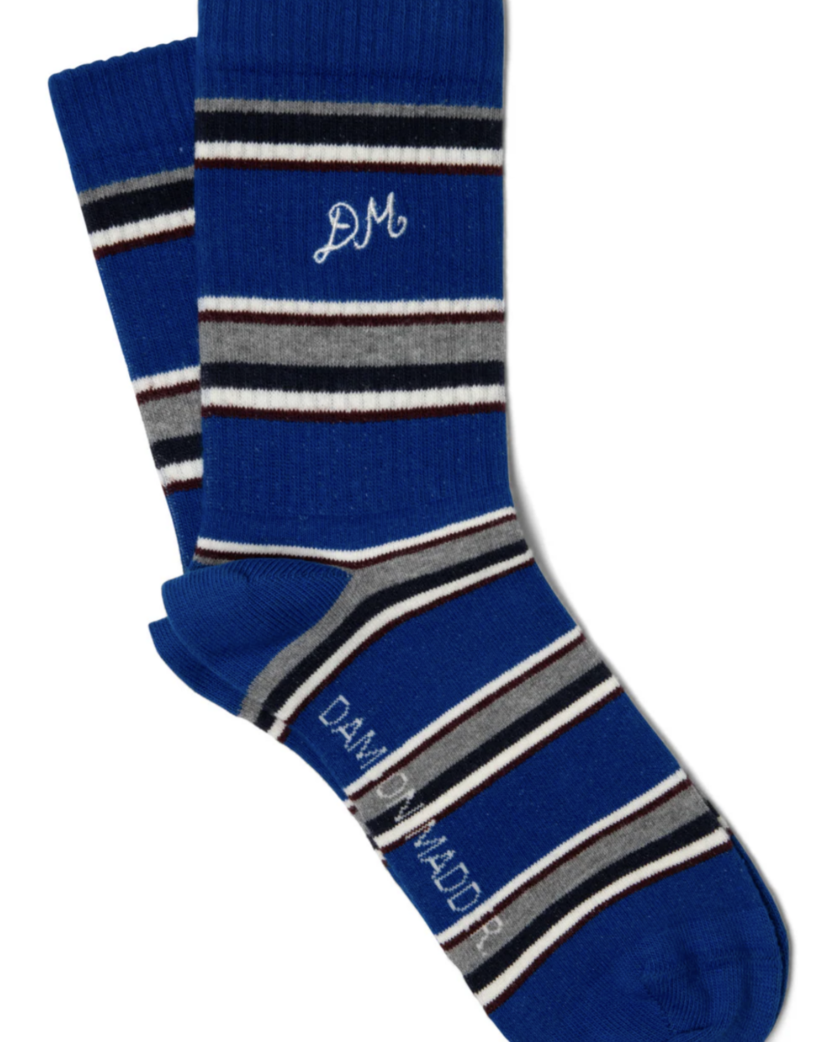 Damson Madder Socks Calf Lenght - One Size - Blue Stripe - Damson Madder