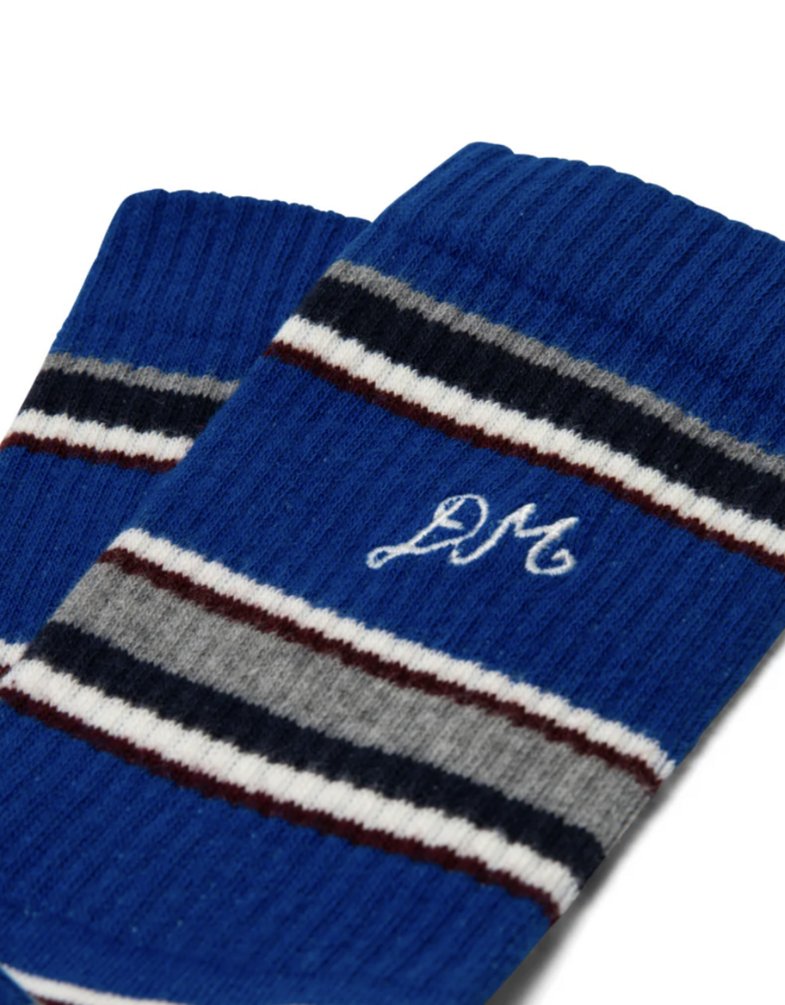 Damson Madder Socks Calf Lenght - One Size - Blue Stripe - Damson Madder