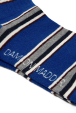 Damson Madder Socks Calf Lenght - One Size - Blue Stripe - Damson Madder