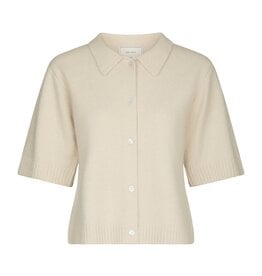 Cardigan Korte Mouw 'Cunna' - Ivory - Neo Noir