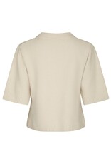 Cardigan Korte Mouw 'Cunna' - Ivory - Neo Noir