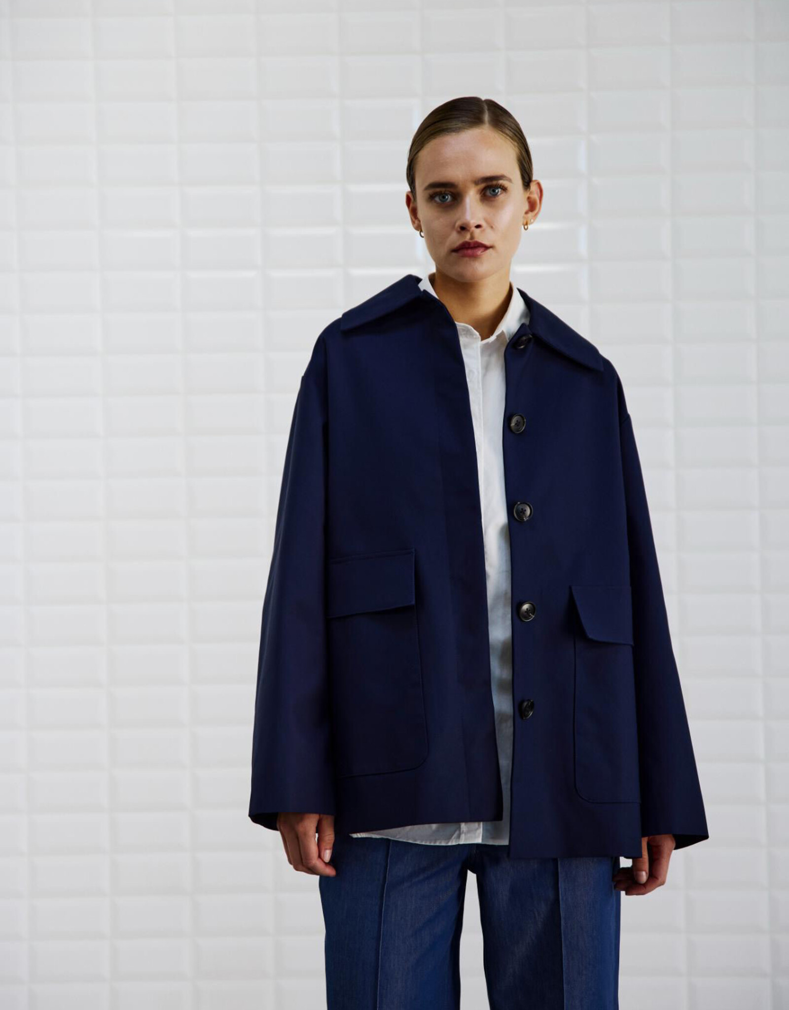 Withblack Jacket 'Vaka' - Midnight Blue - Withblack