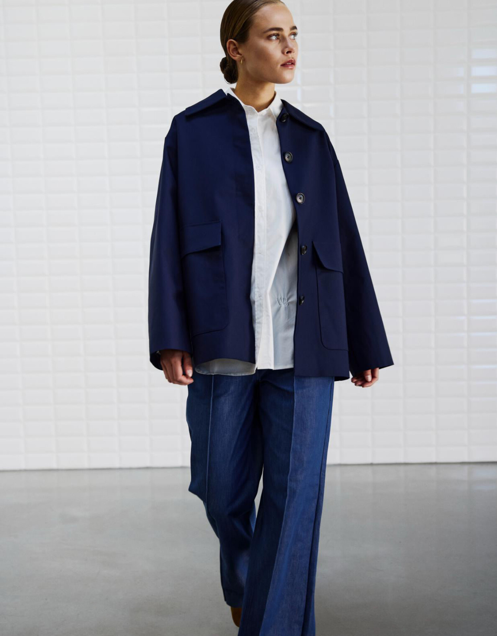 Withblack Jacket 'Vaka' - Midnight Blue - Withblack