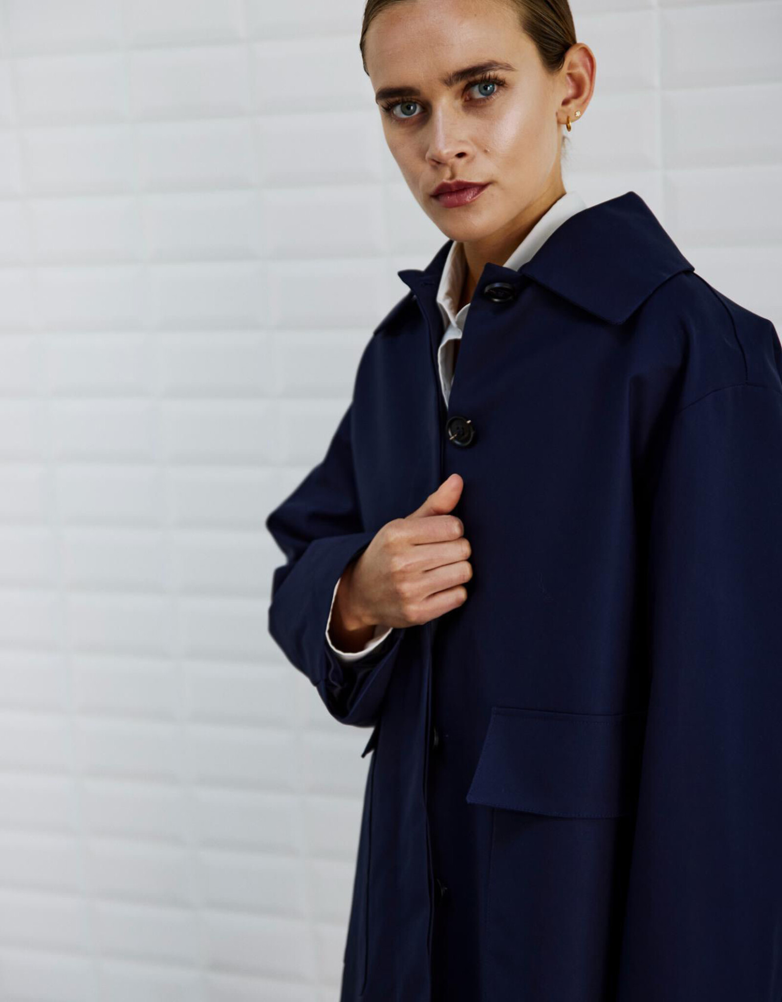 Withblack Jacket 'Vaka' - Midnight Blue - Withblack