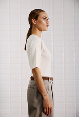 Withblack T-Shirt 'Lullu' - Pearled Ivory - Withblack