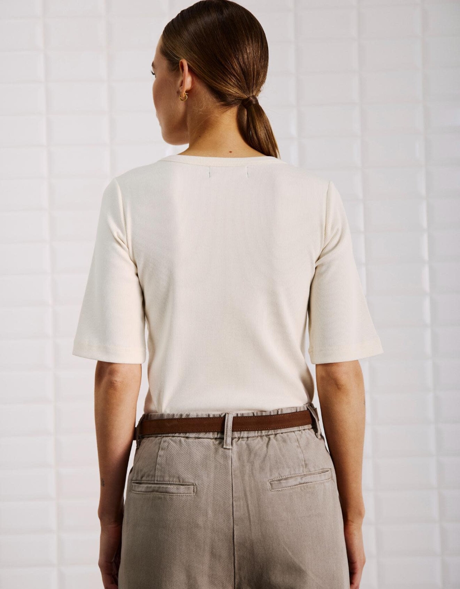 Withblack T-Shirt 'Lullu' - Pearled Ivory - Withblack