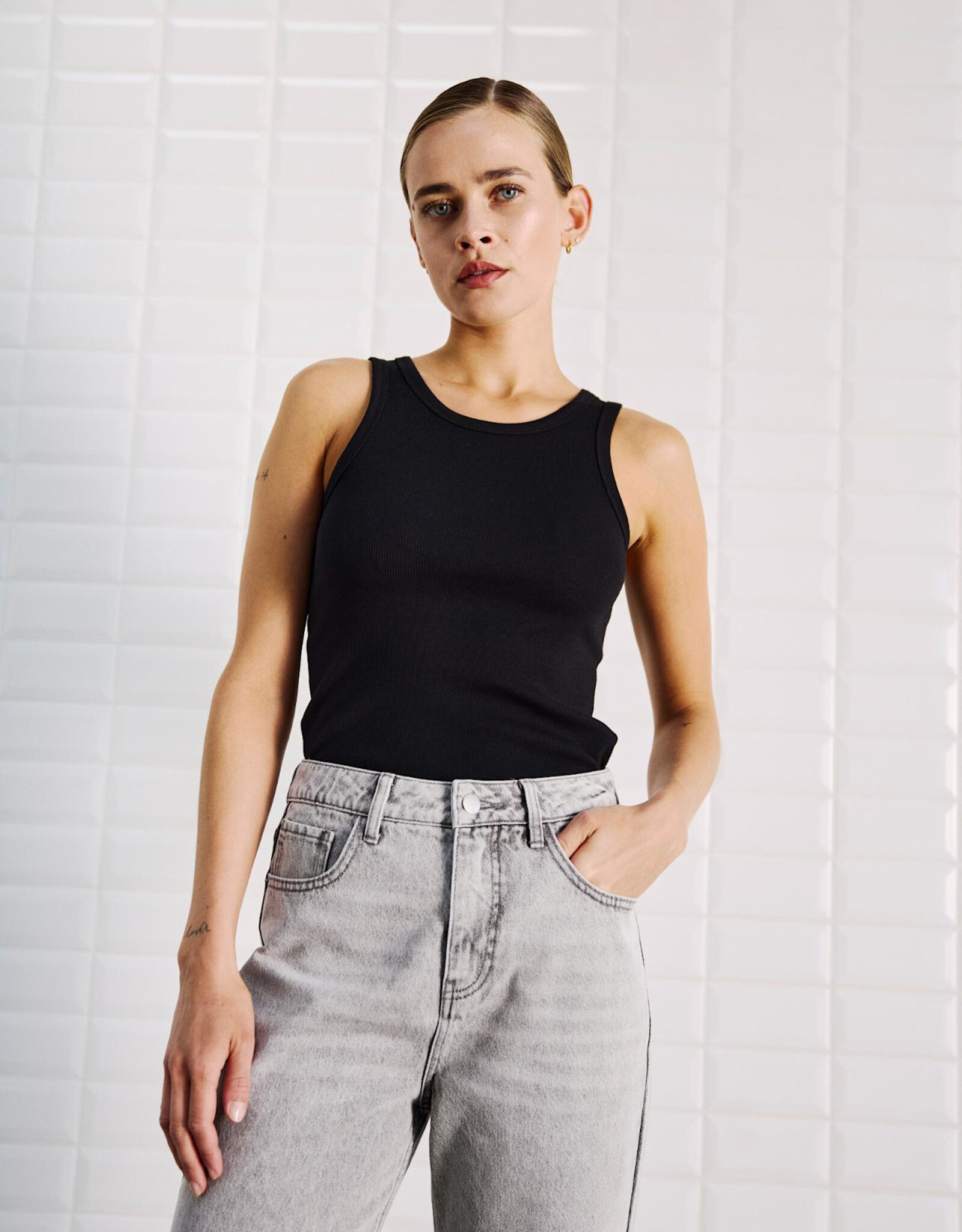 Withblack Tank Top 'Dordi' - Black - Withblack