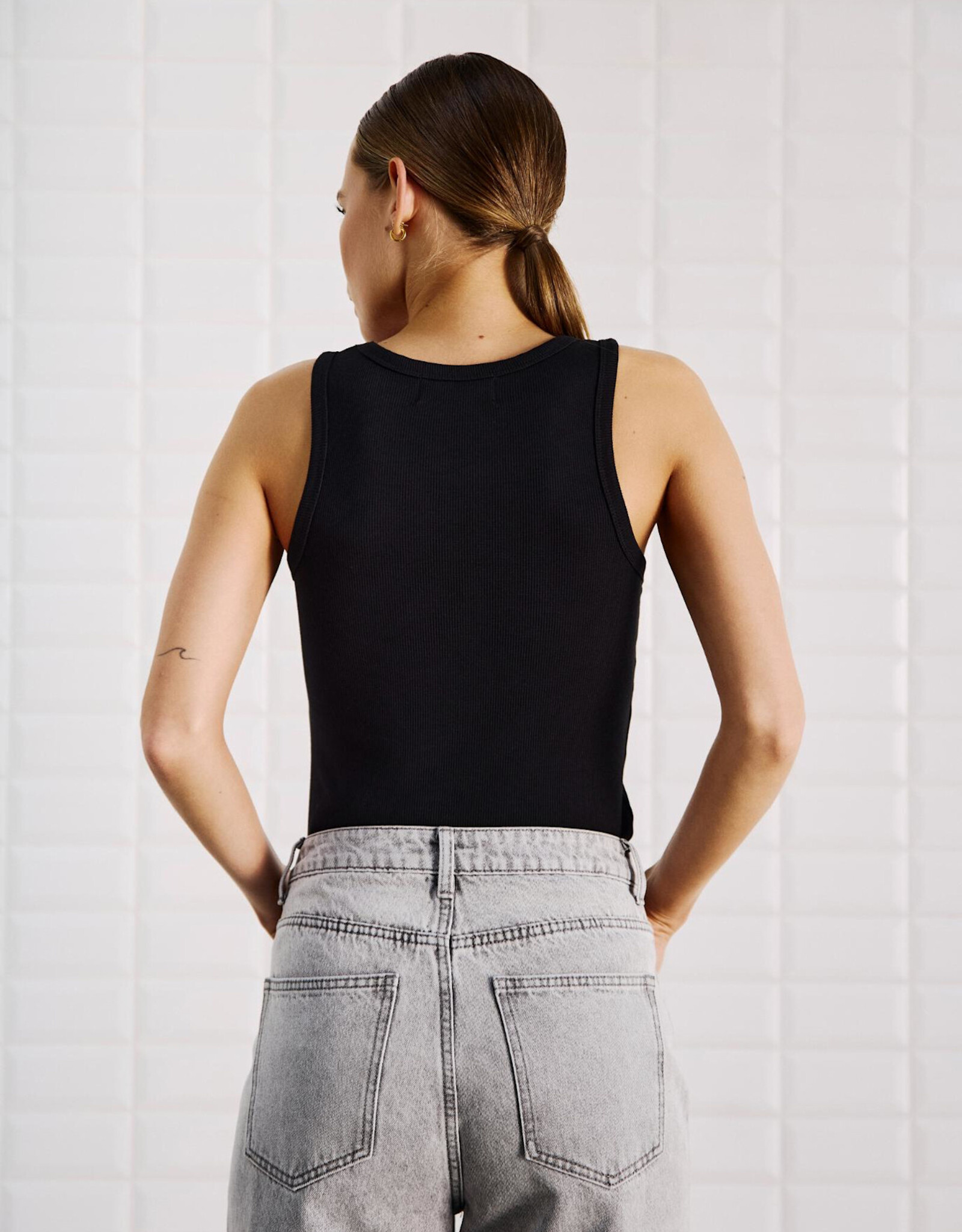 Withblack Tank Top 'Dordi' - Black - Withblack