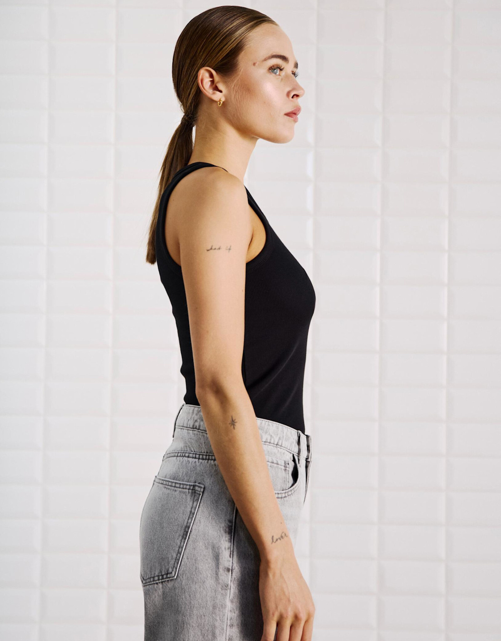 Withblack Tank Top 'Dordi' - Black - Withblack