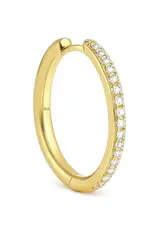 Billion Avenue Ivy L Diamond Earring 30mm - Gold - Billion Avenue