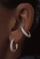 Billion Avenue Kos Diamond Earring - Gold - M 20mm - Billion Avenue