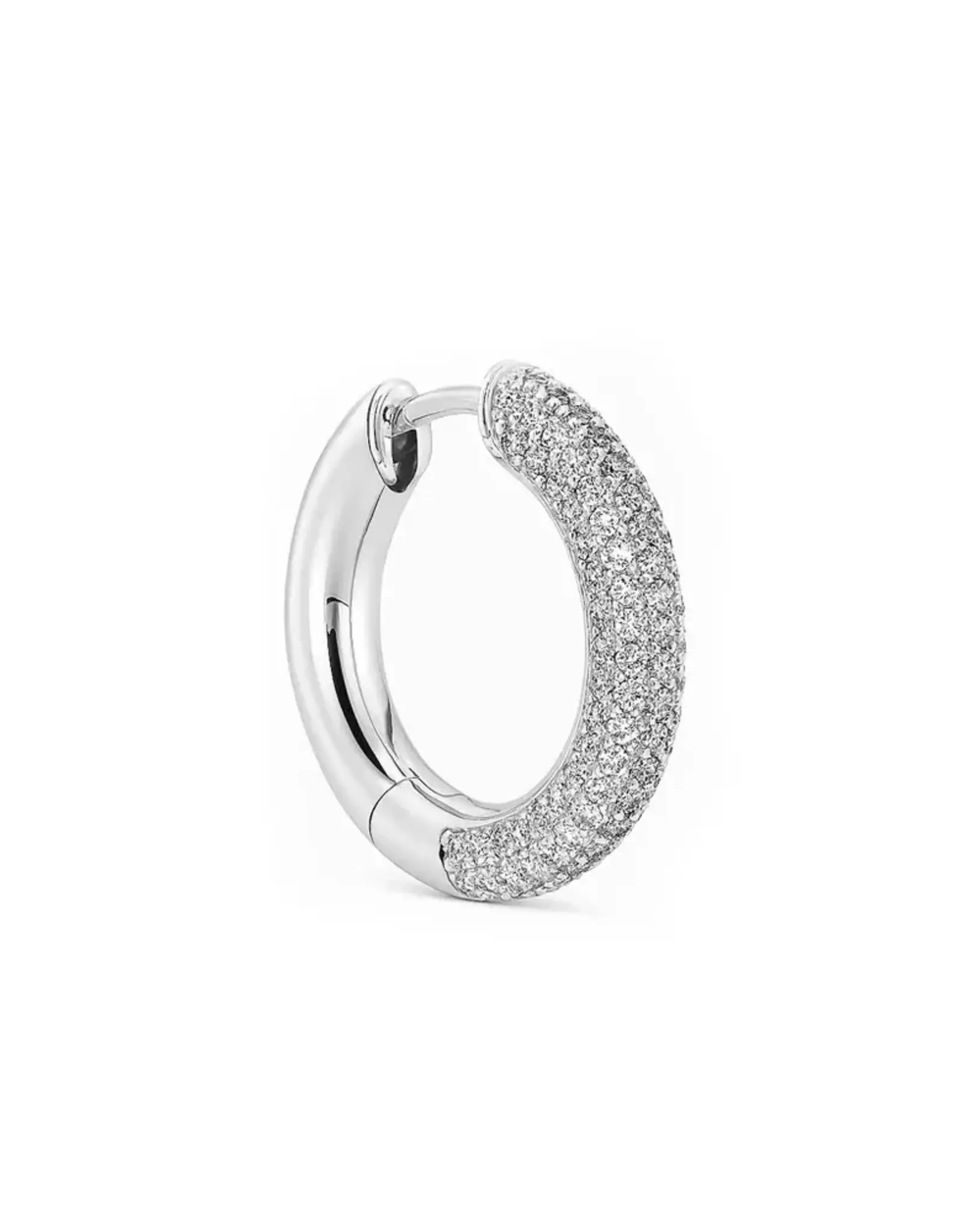 Billion Avenue Kos Diamond Earring - Silver - M 20mm - Billion Avenue