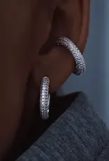 Billion Avenue Kos Diamond Earring - Silver - M 20mm - Billion Avenue