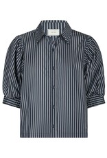 Blouse Stripe 'Etta' - Navy - Neo Noir