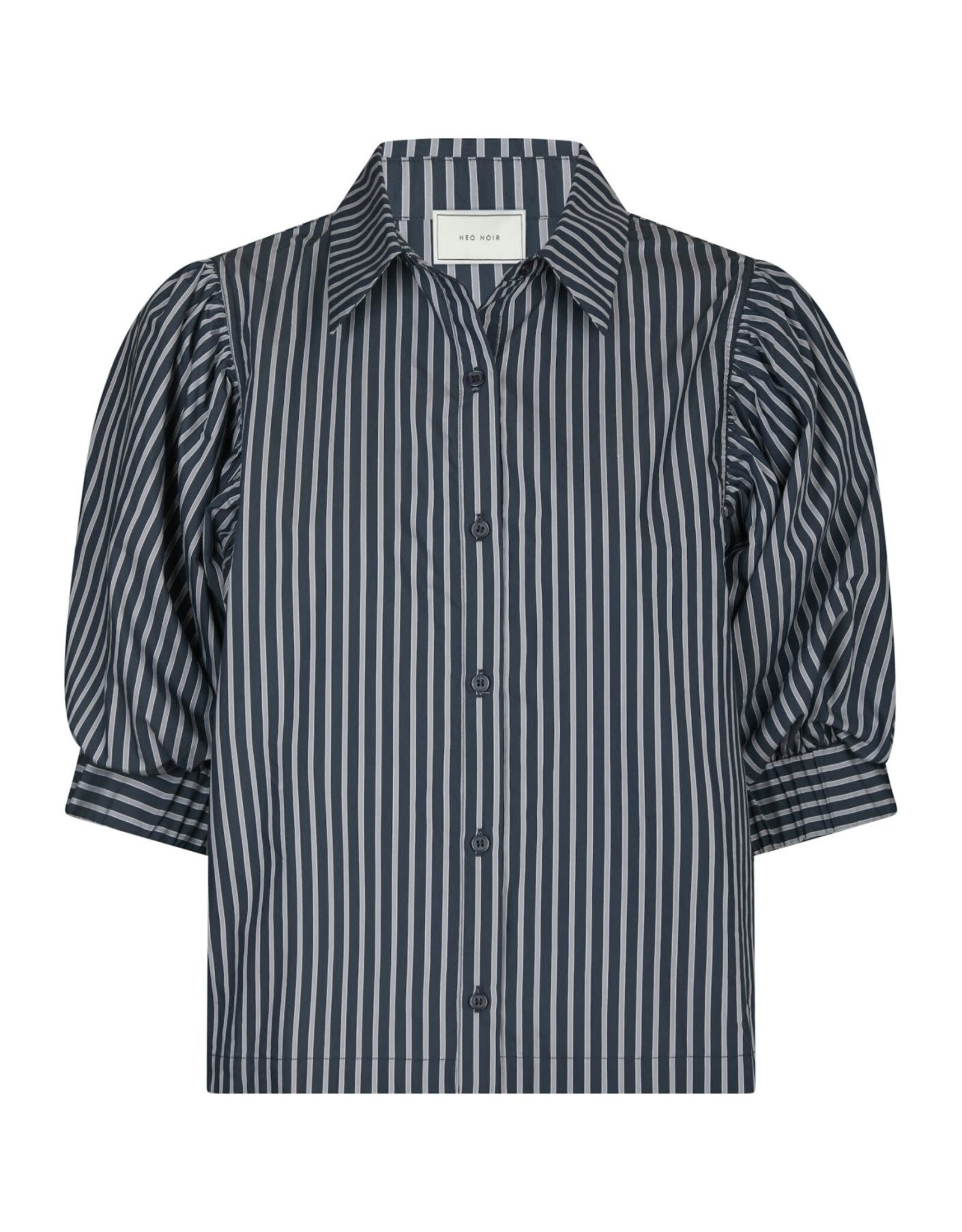 Blouse Stripe 'Etta' - Navy - Neo Noir