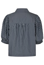 Blouse Stripe 'Etta' - Navy - Neo Noir