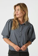 Blouse Stripe 'Etta' - Navy - Neo Noir