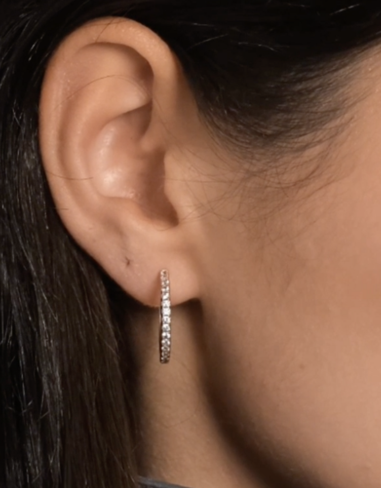 Billion Avenue Ivy M Diamond Earring 20mm - Gold - Billion Avenue